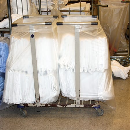 Vi leverer sekker til alle formål for vaskerisektoren.